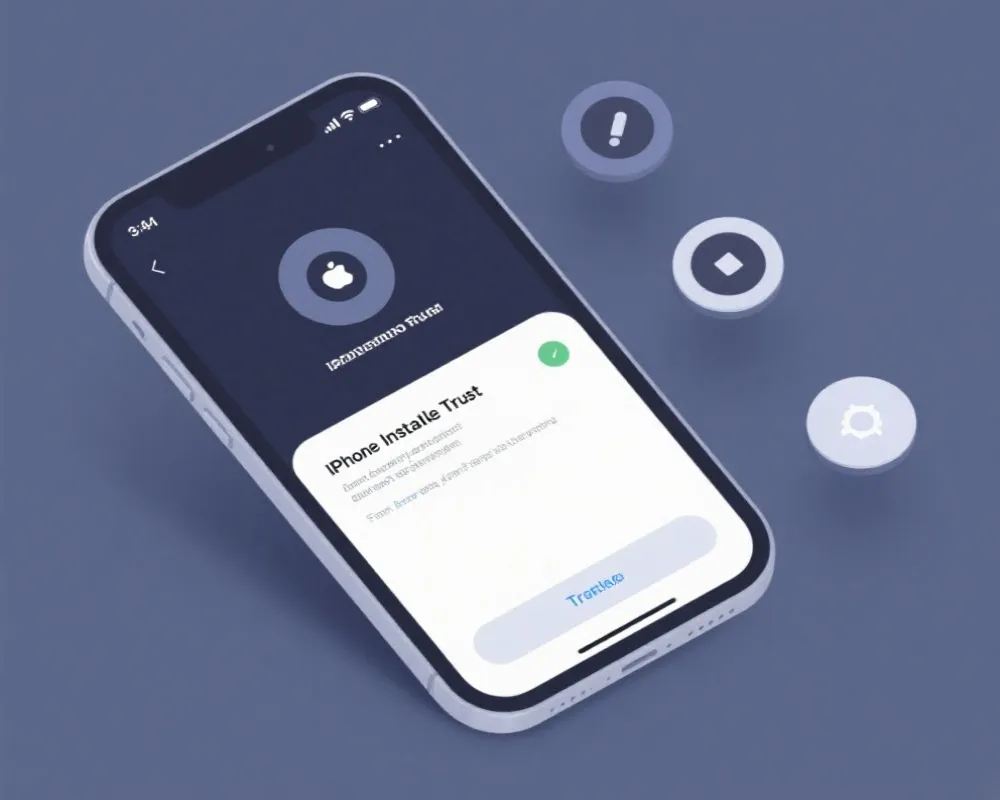 iOS安装与信任设置示意图